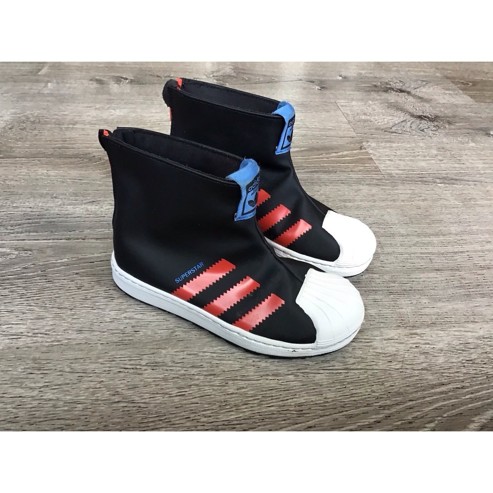 ADIDAS Superstar 360 Rain Boot J 'Black Bright Red' S23967 Kids 12K